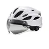 Capacete de Ciclismo Respirável HONGBAOHUA com Óculos Magnéticos, Capacete de Segurança Ajustável para Bicicleta de Estrada e Montanha