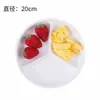 Plato de Degustación de Frutas con Tapa, Plato Dividido para Postre, Pan, Pastel, Exhibición, Tapa de Bandeja, Plato de Degustación de Bocadillos