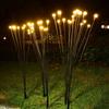 Luciérnagas LED que parpadean con el viento parque exterior diente de león Caña luces enchufables luces de ingeniería de césped