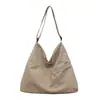 Bolso de hombro cruzado nuevo estilo coreano simple impermeable tela de nailon bandolera gran capacidad color liso simple casual bolso de mano para mujer