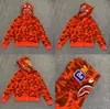 Sudadera con cremallera y camuflaje de tiburón Bape de moda para hombre y mujer, estilo pareja, cárdigan chaqueta con capucha holgado de forro polar puro de moda para hombre