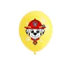 Conjunto de Balões de Látex Desenho Patrulha Canina Festa de Aniversário Temática Infantil Balões Decorativos Impressos Espessados Transfronteiriços