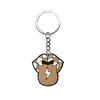 Chaveiro Personalizado de Caveira Borracha Macia de PVC Desenho Animado Chaveiro de Halloween Pingente de Bolsa Atacado Transfronteiriço em Estoque