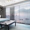 Cortina de estilo chino para toda la casa, nuevo estilo chino, complejo Jiangnan, arquitectura clásica de Huizhou, sala de estar, villa, pantalla de ventana con sombreado