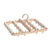 Tendedero Plegable, Perchero de Plástico Multifuncional a Prueba de Viento y Anti-Enredos, Tendedero con Pinzas para Ropa Interior y Calcetines para Balcón del Hogar