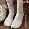 Calcetines para Mujer, Estilo Delgado de Verano, Nuevo Modelo 2026, Calcetines Blancos de Media Pantorrilla, Estilo Primavera, Calcetines Holgados, Estilo Coreano, Malla, Transpirables, Absorbentes de Sudor
