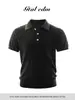 Polo de Verano de Punto Trenzado Talla Grande para Hombre, Estilo Coreano, Versátil, Moderno, Corte Holgado, Camiseta Corta para Gimnasio, Tendencia