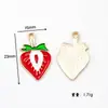 Acessórios Tridimensionais de Cereja em Liga de Zinco com Aplicação de Esmalte Acessórios DIY Acessórios Pingente de Chaveiro Bolsa Material Pingente de Brinco