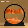 Adorno Creativo de Reloj de Arena con Pintura de Arena Movediza para Sala de Estar, Mueble de TV, Aparador de Vinos, Decoración del Hogar de Lujo Ligero, Regalo para Escritorio de Oficina
