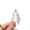 Anillo para pastel estilo europeo vintage, decoración creativa para pastel, adorno de pastel con vela de cumpleaños, horneado romántico de Instagram
