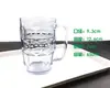 Taza de Cerveza acrílico plástico gran capacidad taza de cerveza con asa transparente vaso para bebidas bar