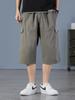 Pantalones capri holgados de verano para hombre, de talla grande, estrictamente seleccionados, con múltiples bolsillos, informales, deportivos, de algodón, resistentes al desgaste y transpirables.