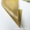 Tecido de Pontos Pequenos com Estampa Dourada, Brilhante e Lustroso, Tecido Macio de Poliéster para Bolsas, Brinquedos e Decoração, Atacado