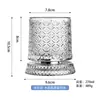 Taza giratoria Haishiman moderna para aliviar el estrés para uso en casa, vaso de whisky de alto valor, vaso de licor con base de cristal de lujo ligero