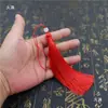 Borla Larga de Seda de Hielo de 12 cm para Bolsitas de Té, Colgantes de Abanico, Borlas Hanfu, Accesorios y Colgantes de Estilo Vintage