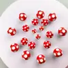Color Sólido Hongo DIY Pegamento de Crema Funda para Teléfono Móvil Colgante para Llavero Musgo Micro Paisaje Adornos de Resina Joyería DIY