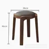 Bancos Cuadrados Apilables de Madera Maciza para Uso Doméstico, Sillas Minimalistas Modernas para Sala de Estar, Taburetes Bajos Pequeños, Bancos