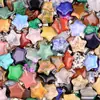 1460-20mm Colgante Estrella de Cinco Puntas Piedra Semipreciosa Natural Colgante Estrella de Cinco Puntas Accesorios para Pendientes y Collares DIY
