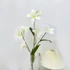 Nueva Lirio Pequeño 7 Cabezas Lirio Colorido Flor Artificial Hogar Hotel Decoración Suave Boda Paisajismo Floral Flor Artificial