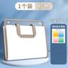 Carpeta A4, bolsa portátil para documentos, de alto valor de color, multicapa, transparente, gruesa, para datos, carpeta de papel de prueba de gran capacidad, para almacenamiento de libros.