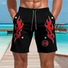 Nuevos shorts de playa deportivos de moda para hombre con estampado digital 3D transfronterizos europeos y americanos 2025, shorts atléticos casuales