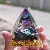 Bola de Cristal 73 Estilos Pirámide Bola de Cristal Transfronteriza Pirámide de Piedra Triturada Artesanías para el Hogar Adornos de Resina
