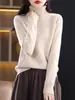 Suministro Directo de Fábrica Suéter de Cuello Alto con Mangas Raglán para Mujer Suéter de Punto Básico Estilo Coreano Suéter de Punto Exterior Holgado Otoño e Invierno