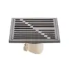 Desagüe de piso de acero inoxidable de alta calidad en color gris plomo, alto caudal, para baño, regadera, lavadora, alcantarilla, a prueba de insectos y olores