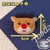 Navidad lindo peluche cabeza de animal accesorios de decoración Navidad dibujos animados alce Papá Noel accesorios diy venta al por mayor