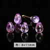 Cuentas Sueltas de Amatista Lavanda Natural en Forma de Corazón, Cuentas Espaciadoras de Corazón Transparente Color Melocotón Morado Claro, Accesorios para Manualidades con Cuentas Hechos a Mano, Venta al por Mayor desde el Fabricante