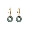 Pendientes Xiangyun de jade con incrustaciones de plata s925 con carácter, pendientes de moda sencillos para mujer, productos de fábrica de origen