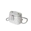 Bolsa Cuadrada de Cuero RPET Estilo Japonés Bolso de Hombro PU Transfronterizo Bolso de Cadena de Cuero Acolchado Fábrica de Personalización