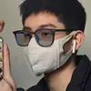 Gafas con Protección contra Luz Azul para Miopía Hombres, Montura Negra, Se Pueden Combinar con Graduación para Hombres y Mujeres, Estilo Coreano Moderno, Aspecto Adelgazante para Rostro Grande