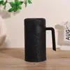 Caneca com cabo de pintura flocos de gelo personalizada, caneca de água executiva, caneca de escritório de presente de luxo, xícara de chá, caneca térmica de aço inoxidável 316