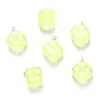 Dado Acrílico Transparente de Color de 14 mm Colgante Tamiz Llavero para Teléfono Móvil Accesorios DIY W331