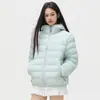 Jack Chuan Yang Otoño e Invierno Ropa de Costilla Ropa de Algodón para Mujer Bloqueo de Color Simple Ribeteado Estilo Coreano Casual Chaqueta de Algodón Cálida Ropa de Algodón Ropa de Abrigo