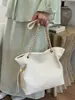 Bolsa Saco de Cor Sólida com Cordão Verão 2026, Estilosa e Simples, Adequada para o Trabalho e Deslocamento, Bolsa Transversal de Ombro