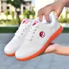 Zapatos de Tai Chi de verano para hombre con suelas de piel de vaca para la práctica de artes marciales, zapatos deportivos transpirables de punto volador antideslizantes resistentes al desgaste para ejercicio matutino para mujer