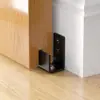 Puerta de silo guiada en pared de hierro limitador antivibración dispositivo de posicionamiento riel colgante de baño guía de suelo deslizante