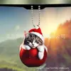 Acessórios de Mochila para Pendurar no Carro Acrílico Plano Decorações para Casa Pingente de Mochila Pingente de Árvore de Natal