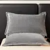 Fundas de Almohada de Terciopelo de Leche de Invierno, un Par de Fundas de Almohada de Terciopelo Coral de 48X74Cm, Cubierta de Forro de Almohada Individual para el Hogar para Hombres