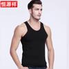 Hengyuanxiang Cotton Vest Masculino 2022 Verão Meia-idade Esportes Base Camisa Algodão sem mangas T-Wear Masculino