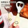 Abrebotellas de Cerveza con Cara Sonriente Linda Mango de Plástico Engrosado Extra Grueso Abrebotellas de Vino Abrelatas Creativo de Acero Inoxidable