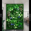 Pared Vegetal Simulada Pared de Plantas Verdes Pared de Fondo Floral de Eucalipto Milan Simulado Decoración de Pared Pared de Flores Simuladas de Plástico