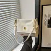 Bolsa Retro de Cor Sólida 2026 Verão Nova Moda Tendência Bolsa de Ombro Bolsa Tote de Grande Capacidade Bolsa Transversal com Corrente