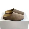 Nuevos Zapatos Birkenstock Otoño 2024 Estilo Fila de Suela Gruesa Slip-On Planos Perezosos Mocasines Cerrados Birkenstock para Mujer