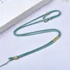 Corda vermelha de ano de nascimento pingente trançado à mão cordão corda de colar de cera de abelha dourada corda de colar diy corrente de suéter de alta qualidade