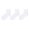 Calcetines de Algodón de Xinjiang Calcetines de Media Caña para Mujer ins Modernos Negros Deportivos Primavera y Verano Parejas Calcetines Blancos Color Sólido con Zapatos de Cuero para Hombre