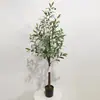 Amazon Planta Verde Simulada Adornos en Maceta de Pie para Piso Interior Árbol de Olivo Decoración de Tienda de Celebridad de Internet Combinación Árbol de Olivo Falso