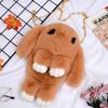 Bolsa Coelho Morto Brincando Bolsa Coelho Transversal Corrente Bolsa Coelho Coelho Rex Falso Bolsa Coelho Bolsa de Pelúcia Bolsa de Ombro Mochila Bolsa Coelho